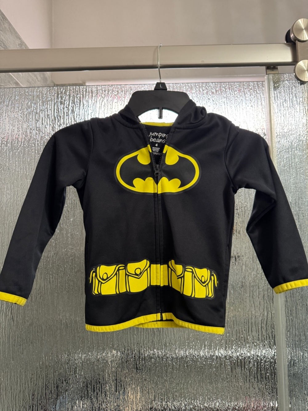 jumping beans Batman Hoodie Jacket - Black and Yellow - Picture 4 of 6